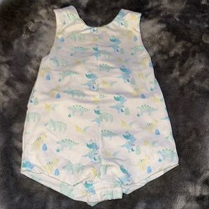 Cypress Row Dinosaurs Jon Jon/ Shortall Romper Size 9m